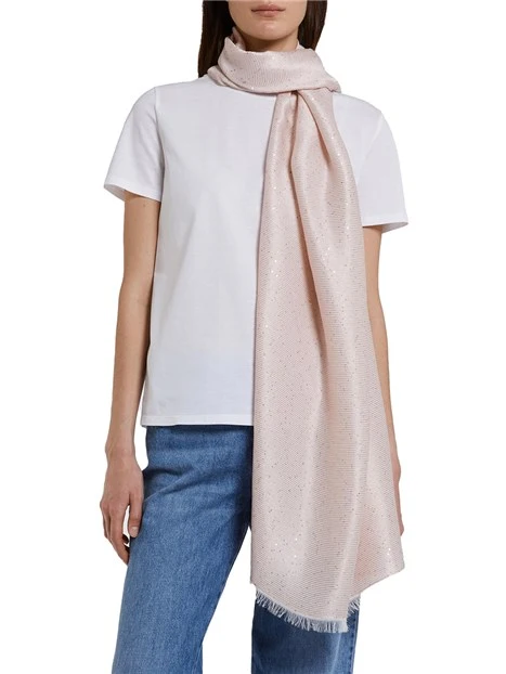 STOLA IN VISCOSA CON PAILLETTES DONNA ROSA