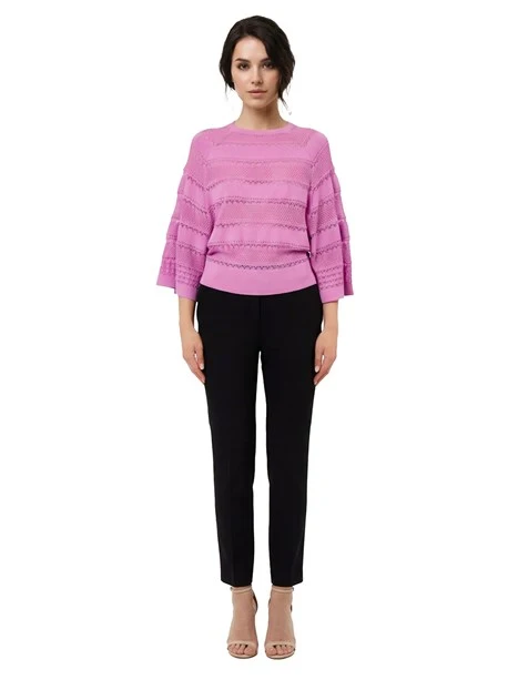 BLUSA MANICA TRE QUARTI DONNA FUCSIA