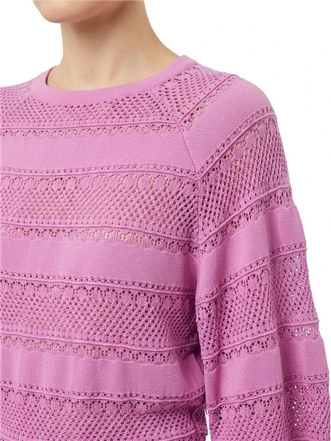 BLUSA MANICA TRE QUARTI DONNA FUCSIA