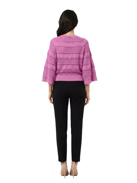 BLUSA MANICA TRE QUARTI DONNA FUCSIA