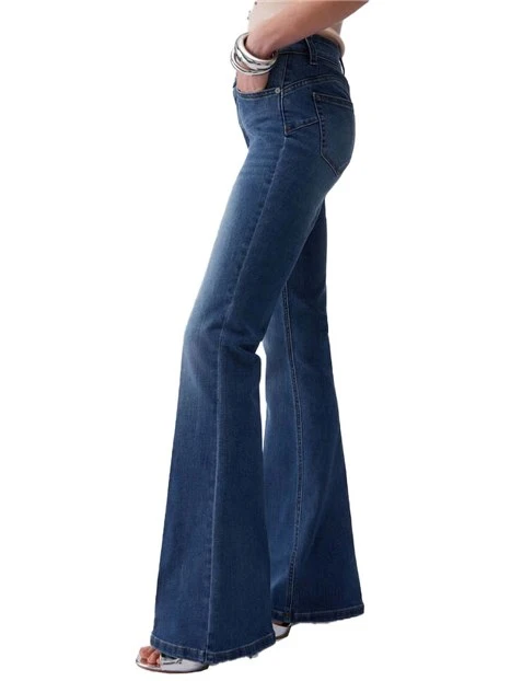 ZEANS A ZAMPA VITA ALTA DONNA BLU JEANS