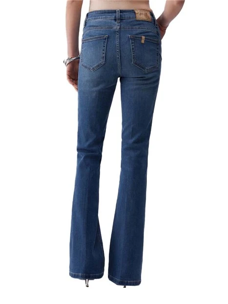 ZEANS A ZAMPA VITA ALTA DONNA BLU JEANS