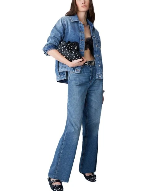 GIACCA CORTA IN JEANS OVERSHIRT DONNA BLU JEANS