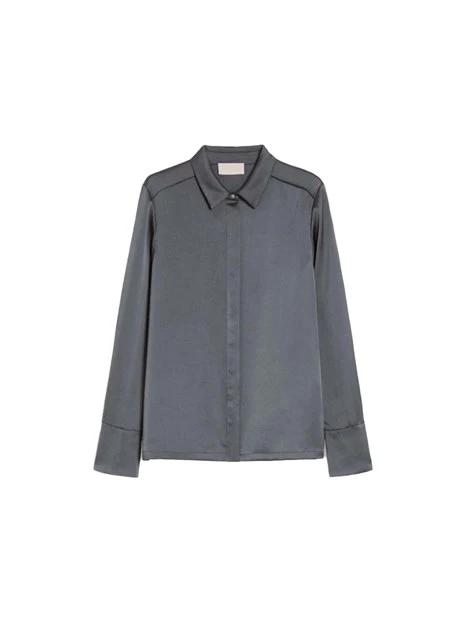 CAMICIA IN RASO CON BOTTONI GIOIELLO DONNA GRIGIO