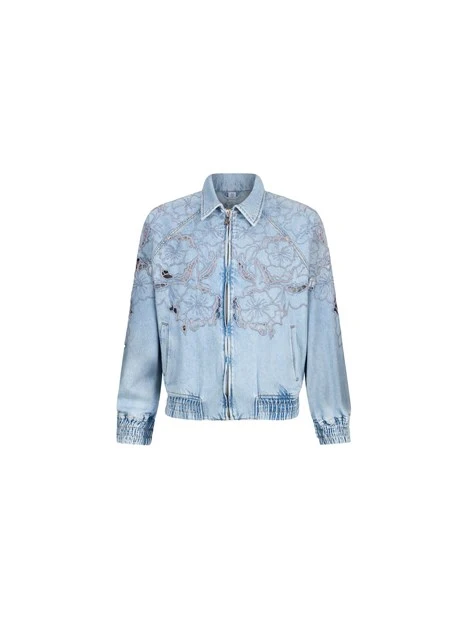 GIACCA CORTA CON PIZZO DONNA BLU JEANS