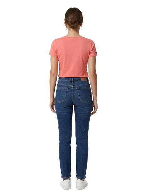 T-SHIRT MANICA CORTA CON LOGO RICAMATO DONNA ROSSO