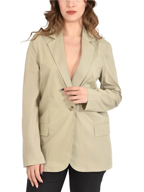 BLAZER CON TASCHE LATERALI DONNA VERDE