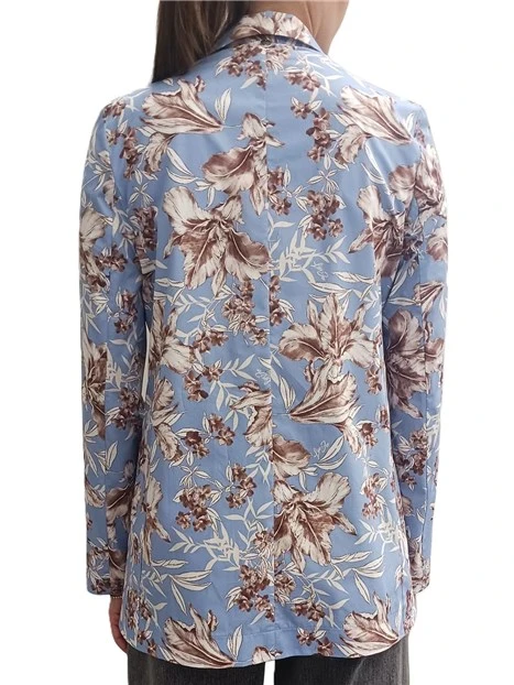 BLAZER CON TASCHE LATERALI DONNA BLU