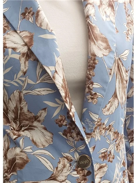 BLAZER CON TASCHE LATERALI DONNA BLU