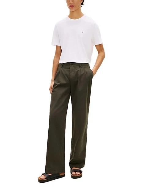 T-SHIRT MANICA CORTA  GIROCOLLO CON LOGO SUL PETTO UOMO  BIANCO