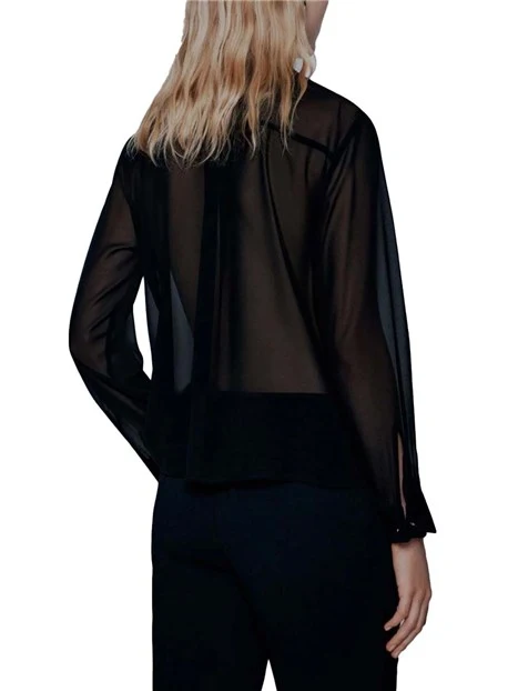 GIACCA CORTA CON BOTTONI GIOIELLO DONNA NERO