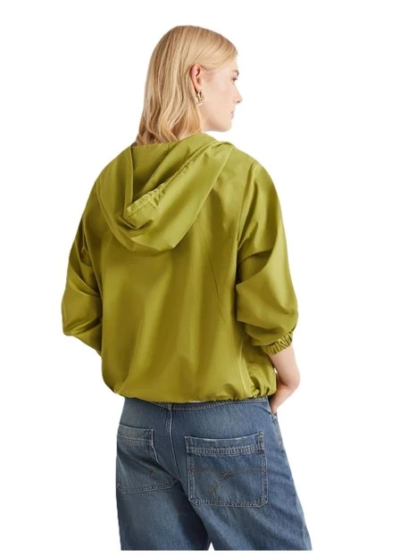 GIACCA IMPERMEABILE CON ZIP DONNA VERDE