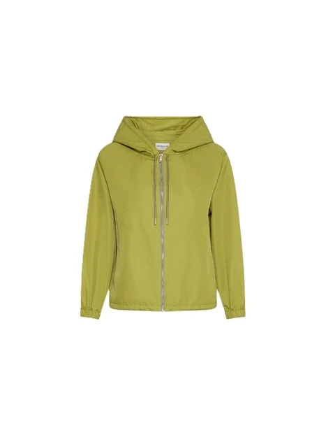 GIACCA IMPERMEABILE CON ZIP DONNA VERDE