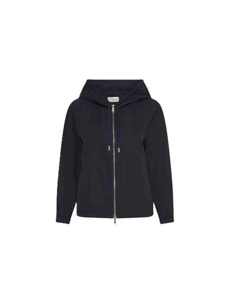 GIACCA IMPERMEABILE CON ZIP DONNA BLU