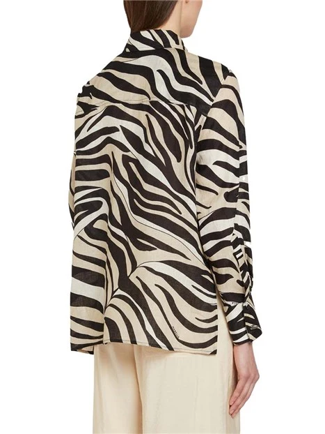 CAMICIA  CON DOPPIO BOTTONE  POLSI DONNA NERO