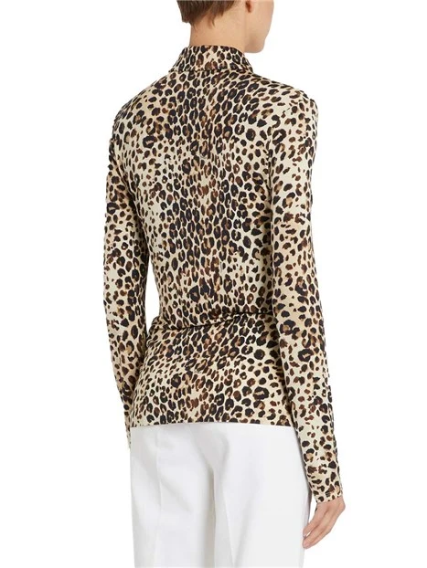 CAMICIA FANTASIA ANIMALIER DONNA BEIGE