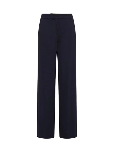 PANTALONI PALAZZO CON TASCHE POSTERIORI ALLA FRANCESE DONNA BLU