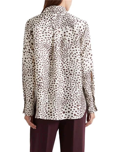 CAMICIA CON FANTASIA A POIS DONNA BIANCO