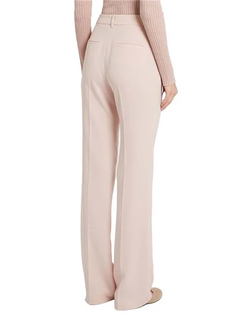PANTALONI SIGARETTA CON FONDO FLARE DONNA ROSA