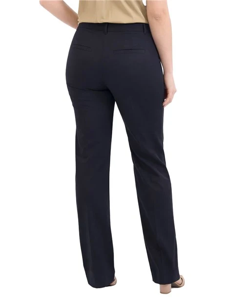 PANTALONE PALAZZO IN TELA MISTO VISCOSA DONNA BLU