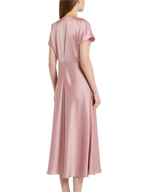 VESTITO LUNGO SATIN DONNA ROSA