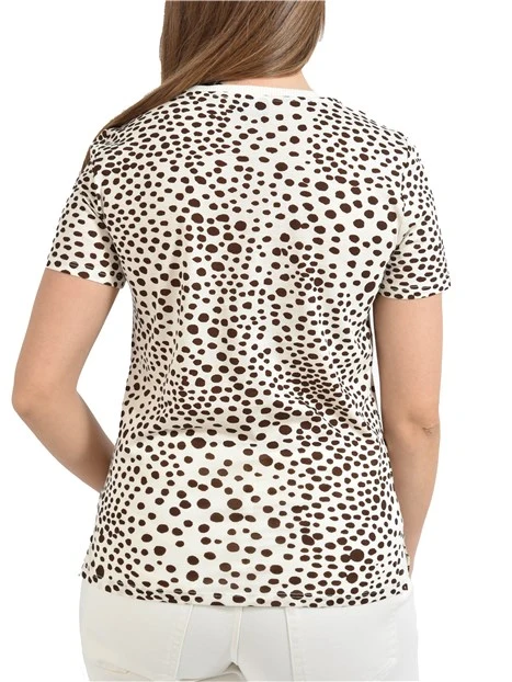 T-SHIRT MANICA CORTA GIROCOLLO DONNA BIANCO