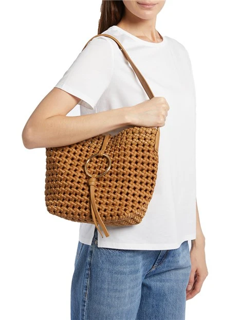 BORSA A SPALLA MLAZAFFO DONNA CUOIO