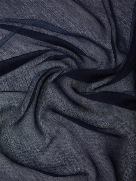 STOLA IN SETA E VISCOSA DONNA BLU