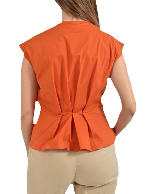 TOP MANICA KIMONO DONNA ARANCIO