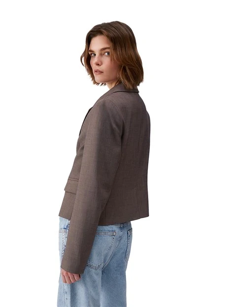 BLAZER SLIM FIT DONNA GRIGIO