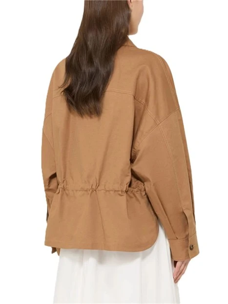 GIACCA CORTA CON SPACCHI DONNA CUOIO