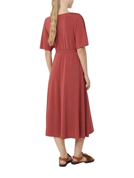 VESTITI LUNGO MANICHE KIMONO DONNA ROSSO