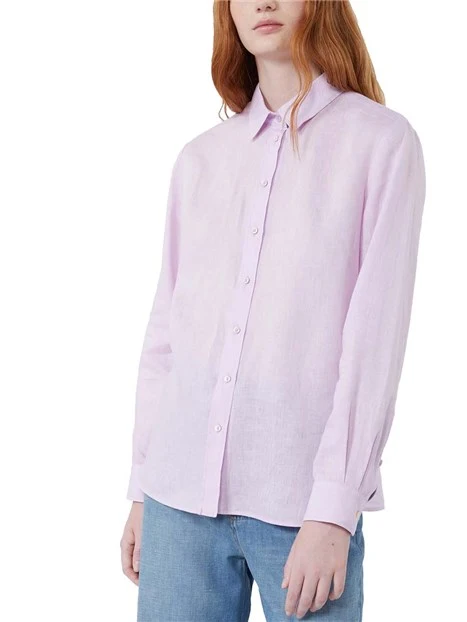 CAMICIA COLLETTO A PUNTA DONNA LILLA