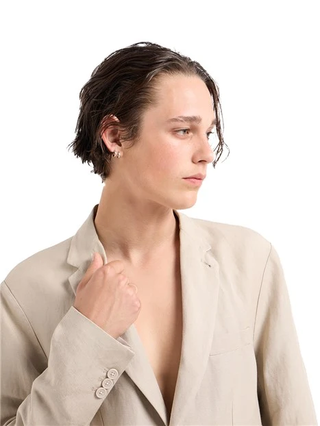 GIACCA MONOPETTO UOMO BEIGE