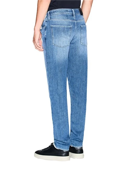 JEANS SKINNY MEDIO LAVAGGIO UOMO BLU