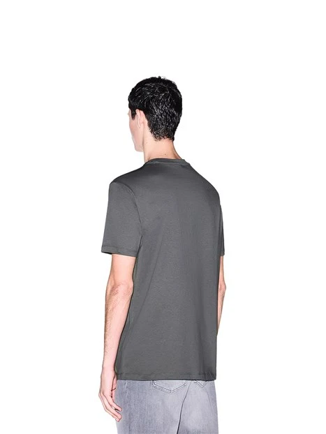 T-SHIRT MANICA CORTA CON IN COTONE CON LOGO UOMO GRIGIO