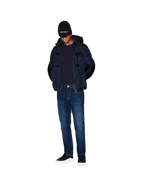 T-SHIRT MANICA CORTA CON IN COTONE CON LOGO UOMO BLU