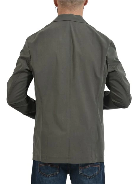 GIACCA MONOPETTO CON BOTTI  E TASCA SUL PETTO UOMO VERDE