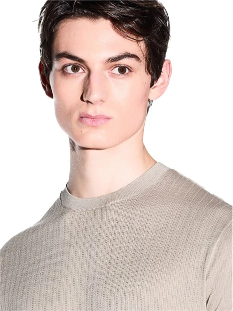 T-SHIRT MANICA CORTA SEMPLICE UOMO GRIGIO