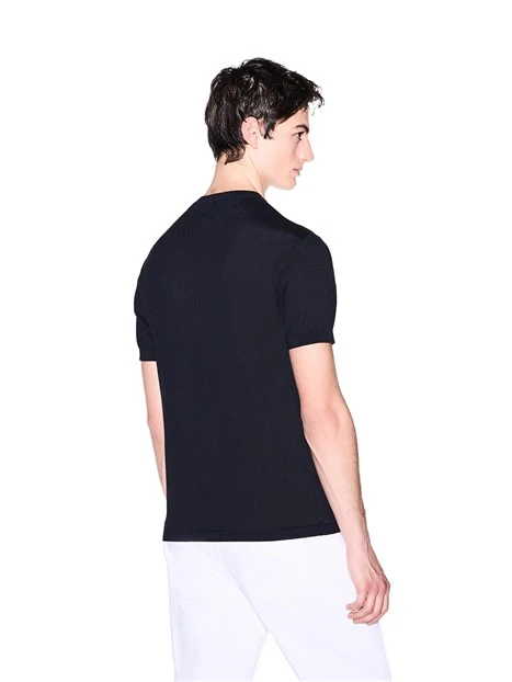 T-SHIRT MANICA CORTA SEMPLICE UOMO BLU