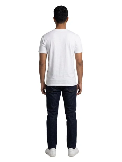 T-SHIRT MANICA CORTA CON STAMPA DEL LOGO UOMO BIANCO