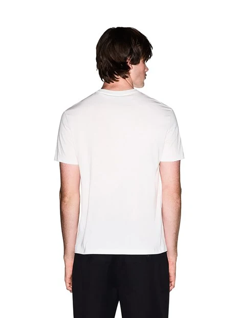T-SHIRT MANICA CORTA CON LOGO 3D UOMO BIANCO
