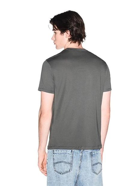 T-SHIRT MANICA CORTA CON GRAFICA LOGO UOMO GRIGIO