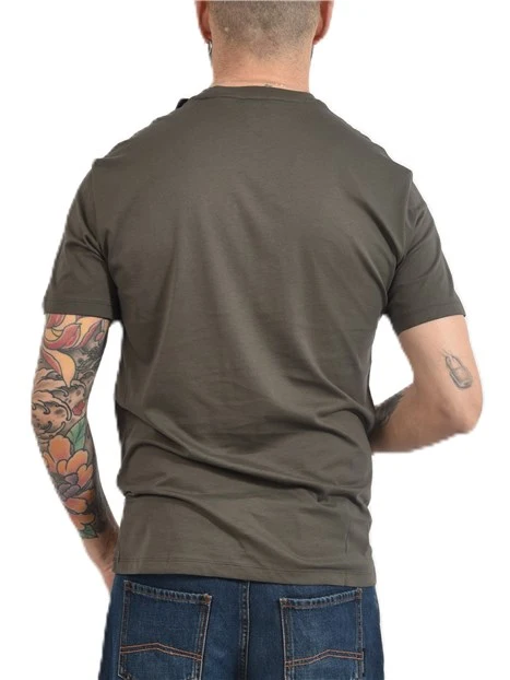 T-SHIRT MANICA CORTA CON LOGO OLOGRAFICO UOMO VERDE