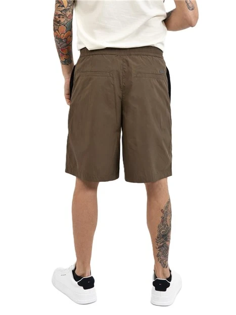 COSTUME BOXER CON COULISSE E LOGO VERTICALE UOMO VERDE