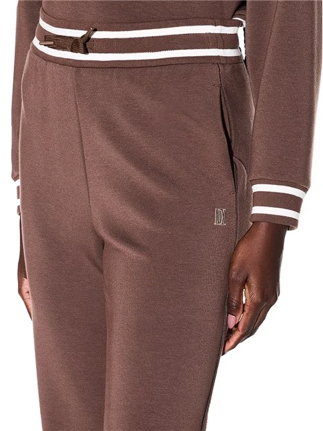 JOGGERS  IN MISTO VISCOSA DONNA MARRONE