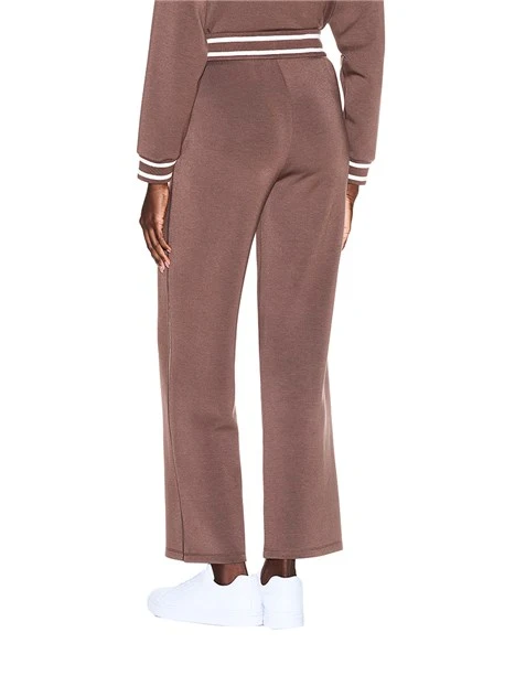 JOGGERS  IN MISTO VISCOSA DONNA MARRONE