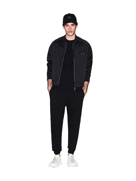 T-SHIRT MANICA CORTA CON STAMPA LOGO PICCOLA UOMO  NERO