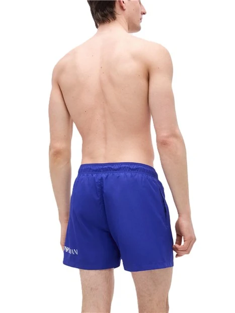 COSTUME BOXER CON FASCIA ELASTICA CON COULISSE UOMO BLU SCURO