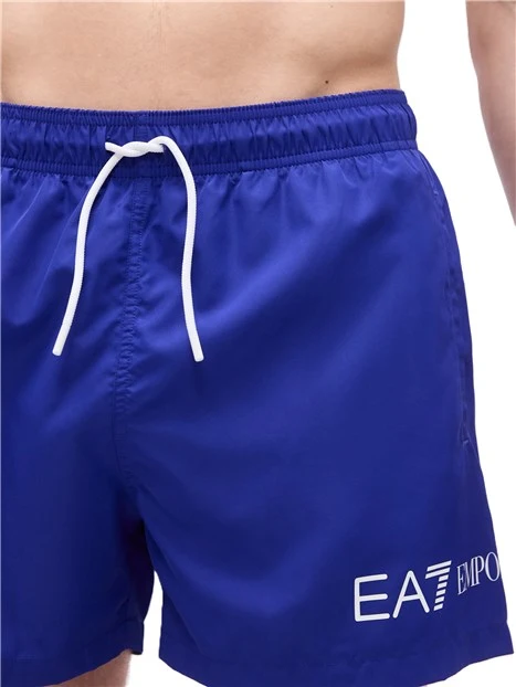 COSTUME BOXER CON FASCIA ELASTICA CON COULISSE UOMO BLU SCURO